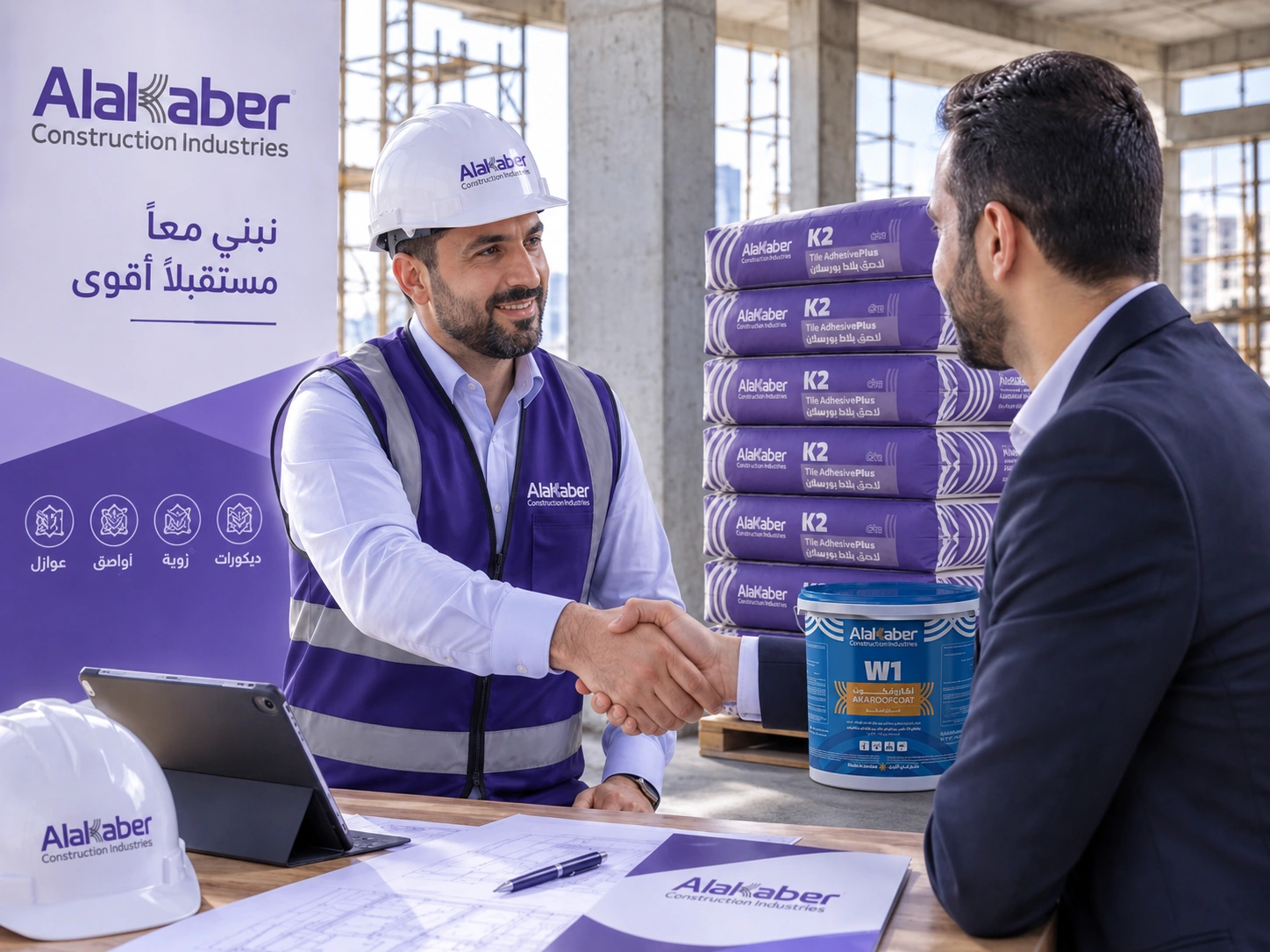 ممثل فني للأكابر في موقع مشروع