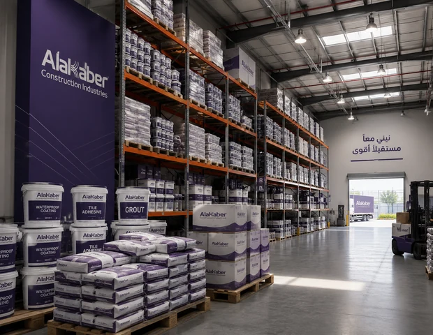 مستودع لمنتجات ومواد الأكابر الإنشائية