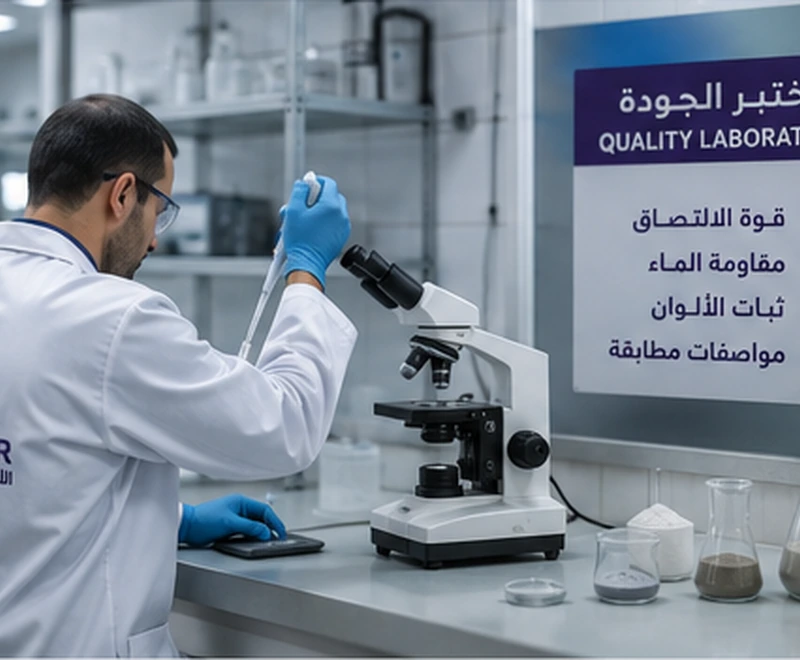 مختبر فحص جودة منتجات الأكابر